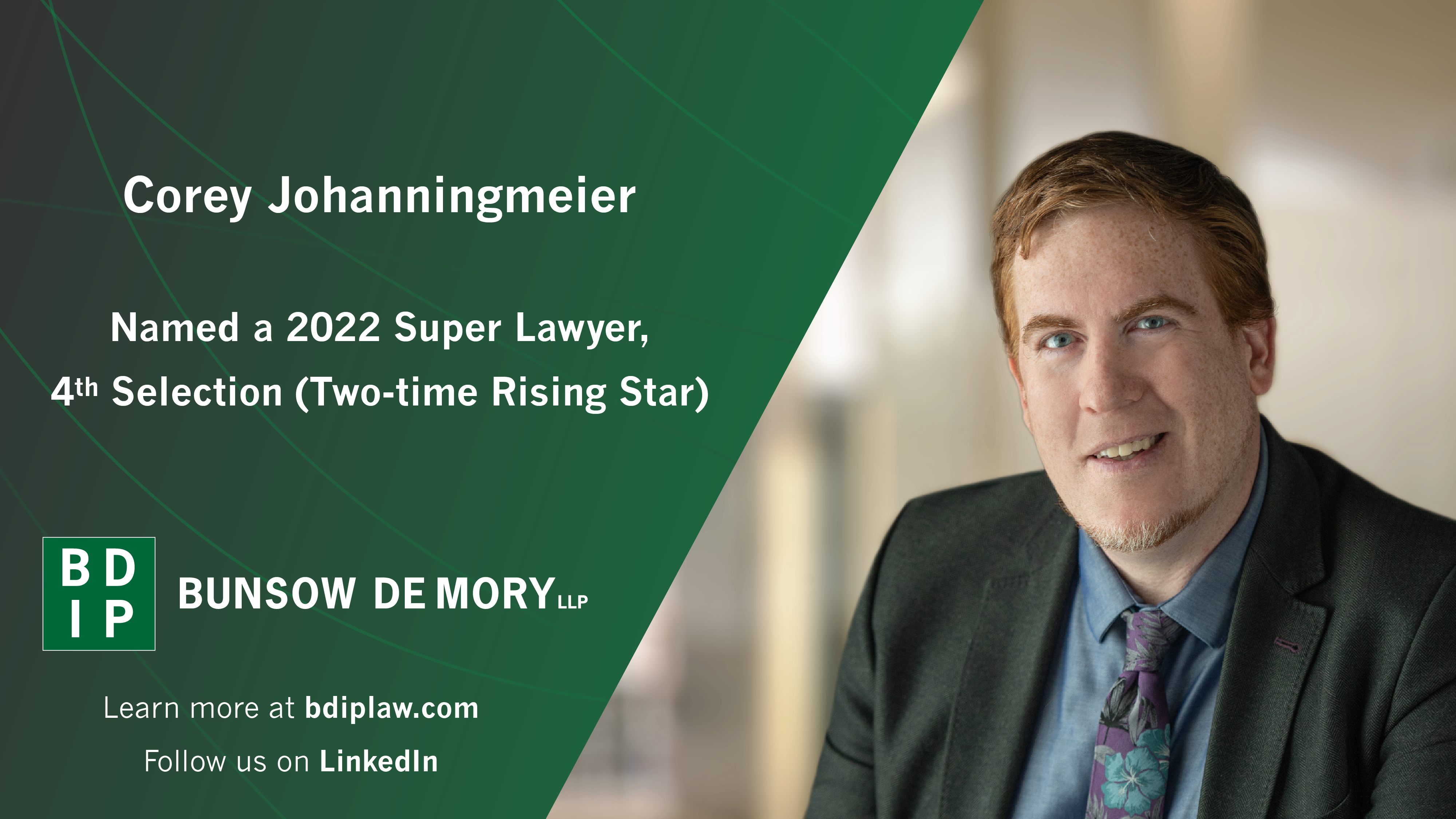 Corey Johanningmeier Named a 2022 Northern California Super Lawyer