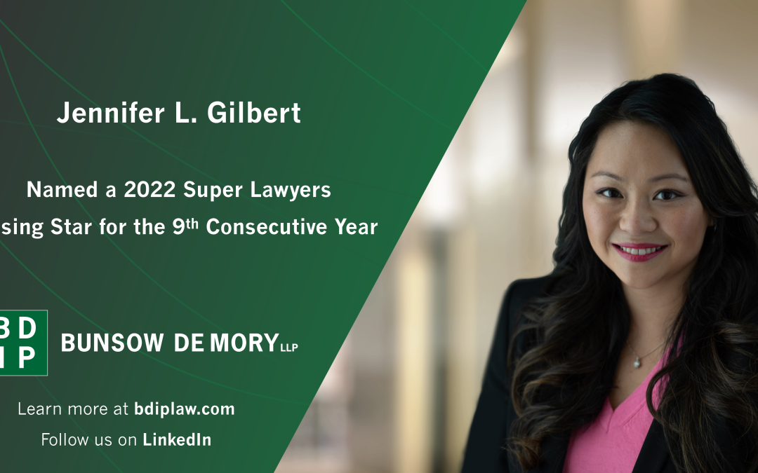 Jennifer L. Gilbert Named a 2022 Super Lawyers Rising Star