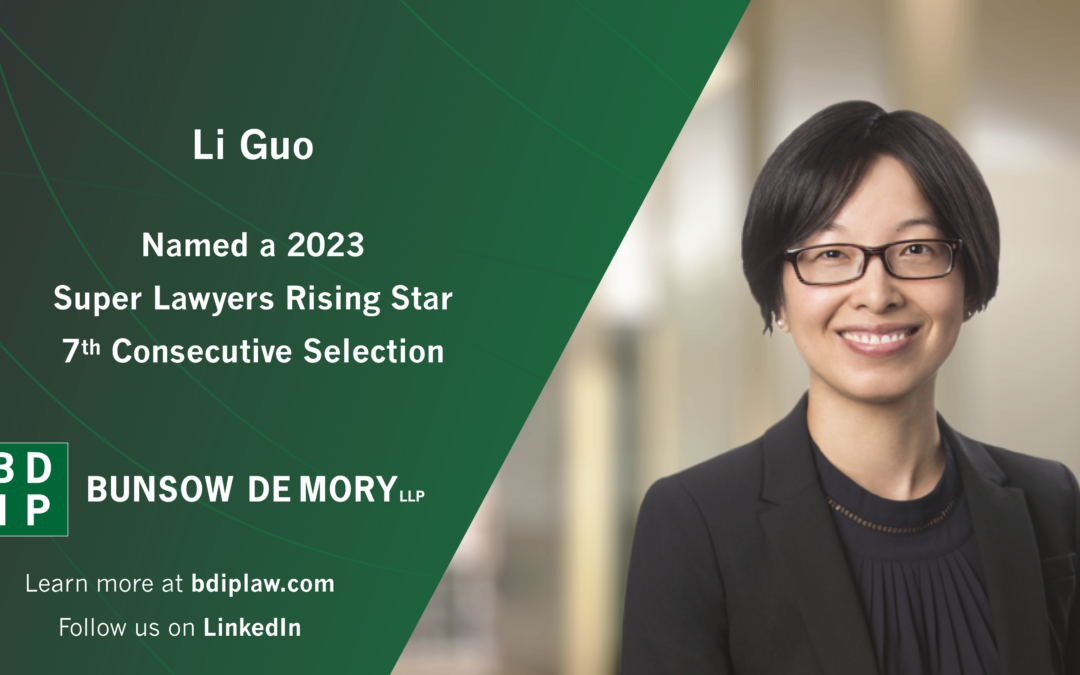 Li Guo Named a 2023 Super Lawyers Rising Star