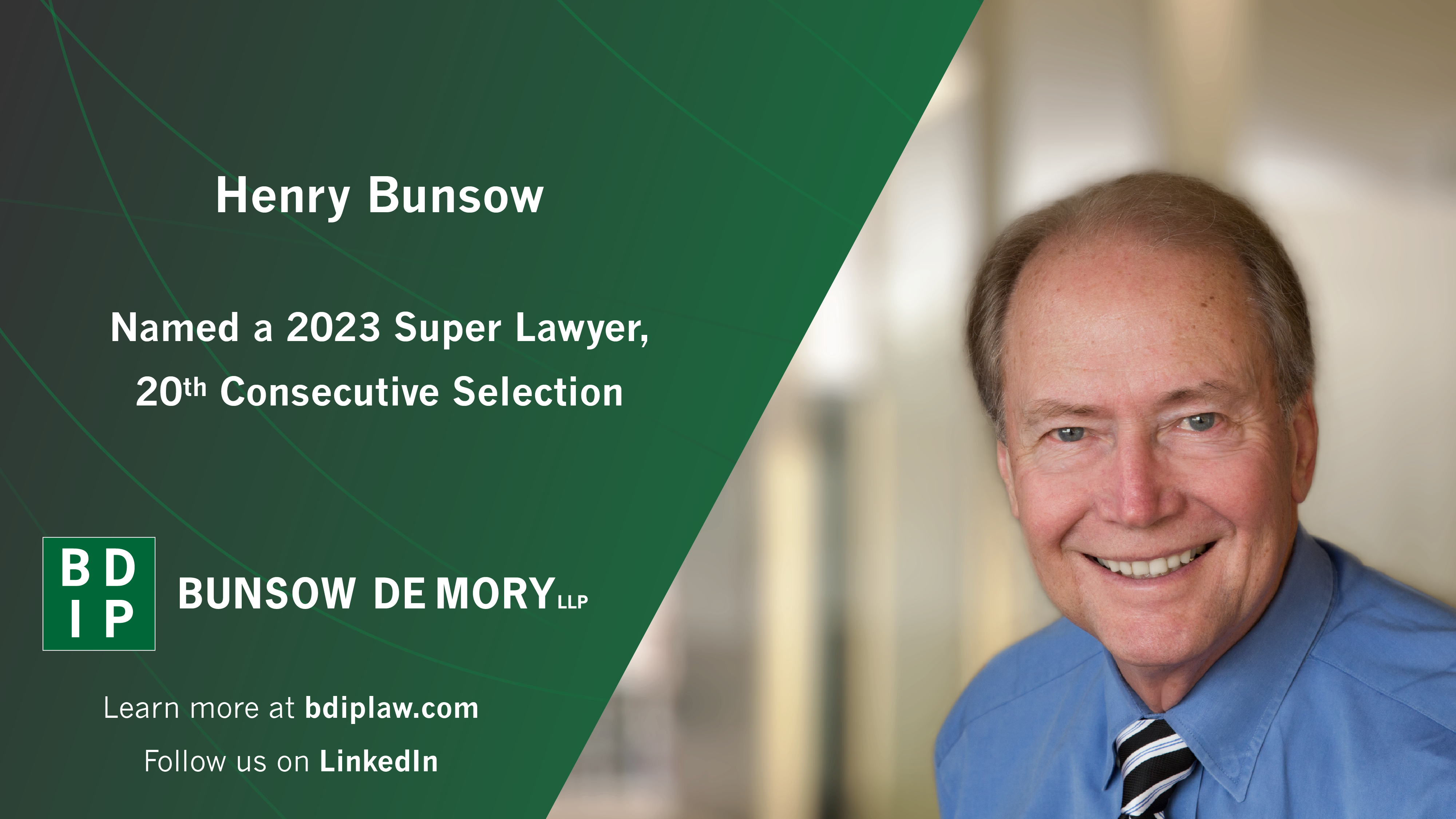 Henry Bunsow Named 2023 Northern California Super Lawyer