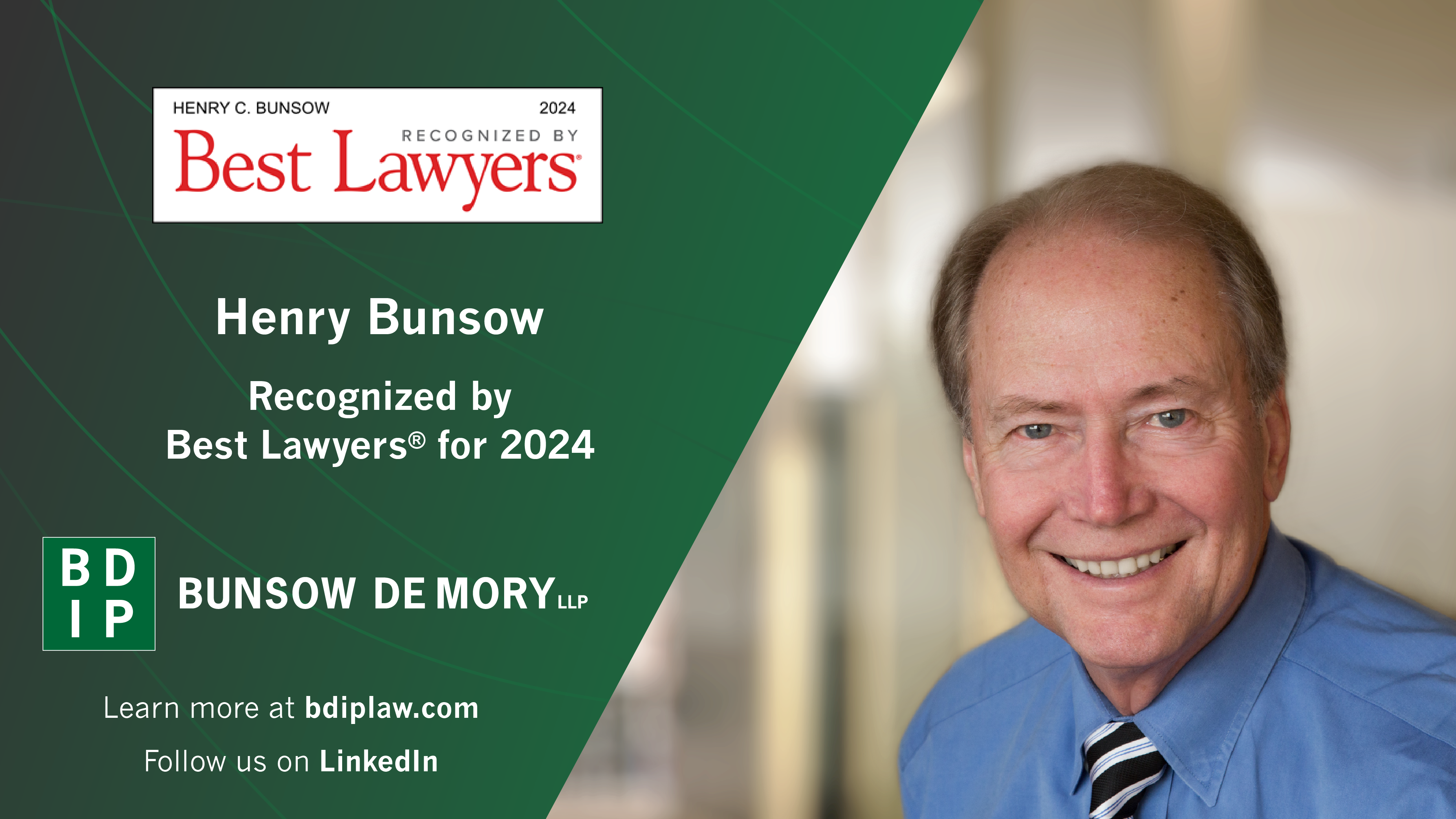 Henry Bunsow Recognized by Best Lawyers for 2024